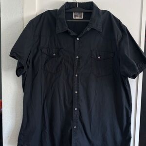 Converse One Star Black Short Sleeve Men's Shirt size XL IEUC cotton